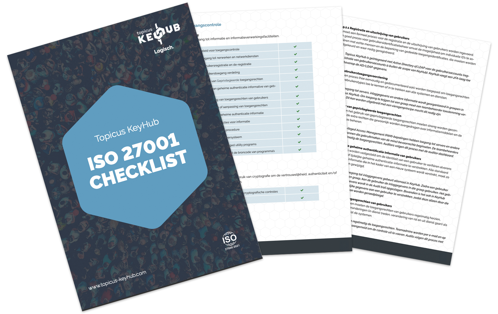 ISO27001 checklist paginas uitgespreid + met front cover