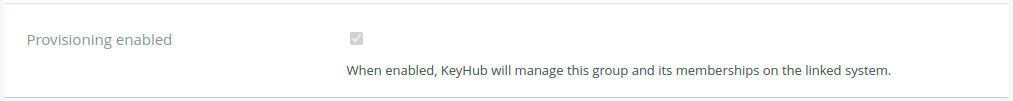 enabled provisioning