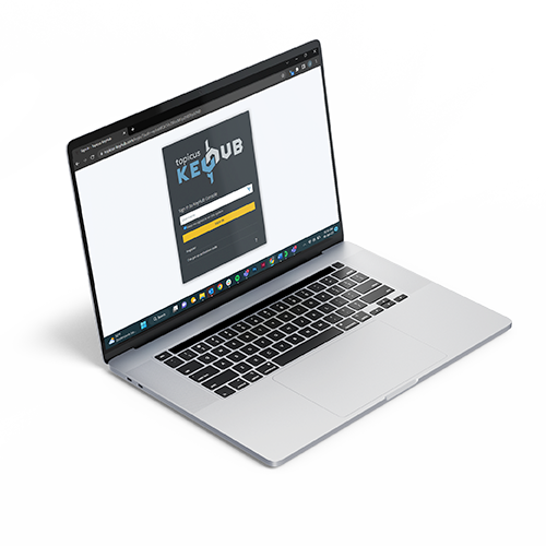 Topicus KeyHub login on laptop Topicus KeyHub login on laptop