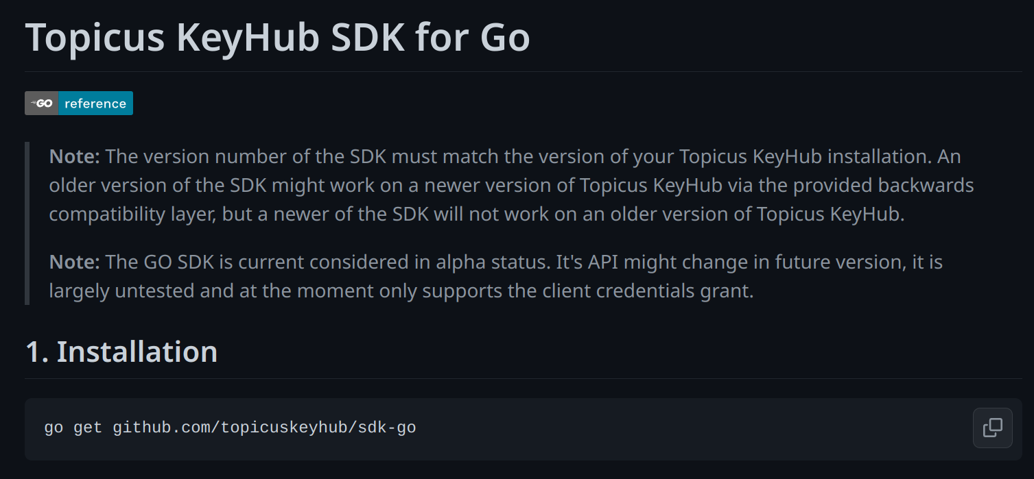 New-SDK-Go